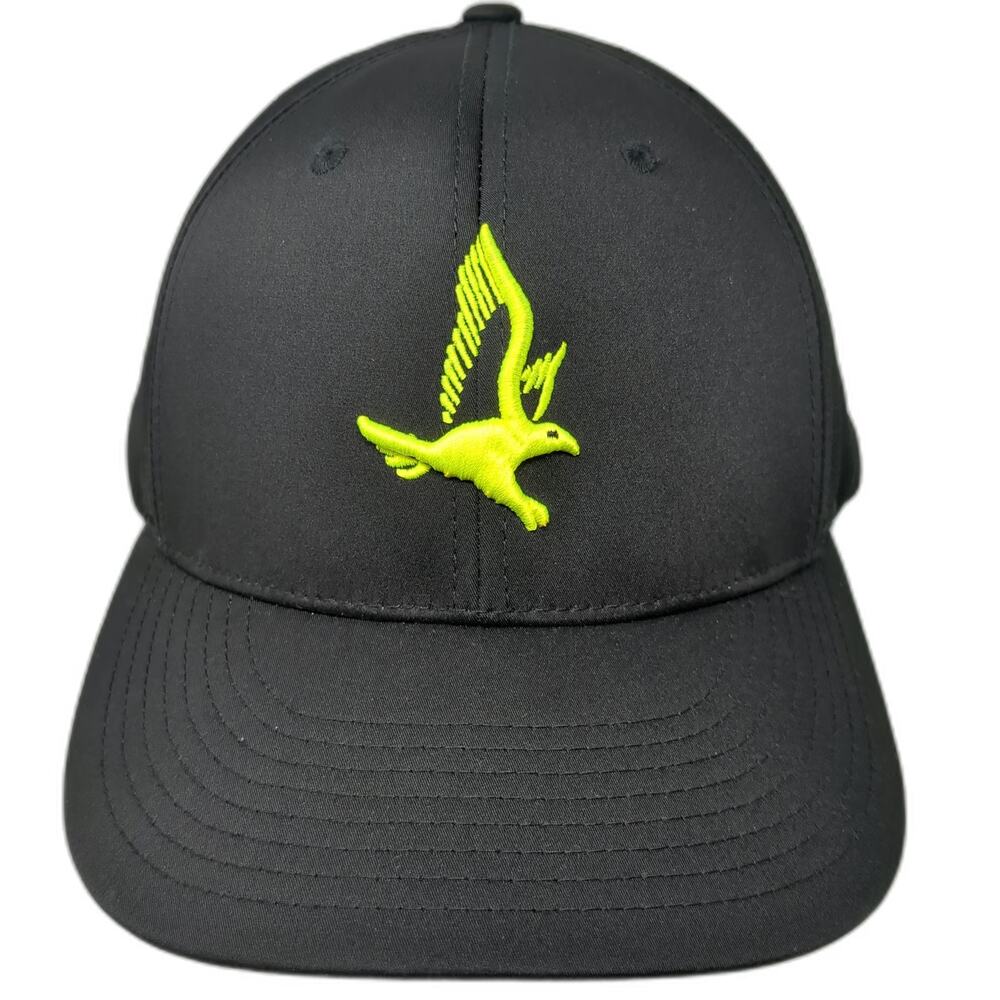 Richardson Falcon Crest Golf Club Performance Fitted Black XL Baseball Cap Hat